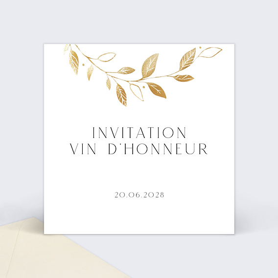 Cartes invitation mariage Couronne chic