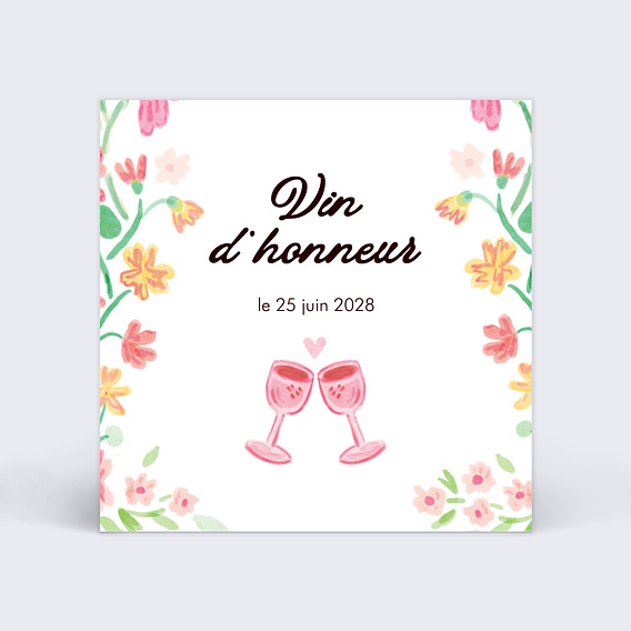 Cartes invitation mariage Jardin botanique