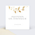 Cartes invitation mariage Couronne chic