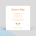 Cartes invitation mariage Aquarelle Verso