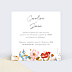 Cartes invitation mariage Éveil des fleurs Verso