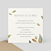 Cartes Invitation Mariage Feuilles de Jade Verso