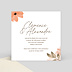 Cartes Invitation Mariage Flower of Fall Verso