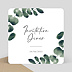 Cartes Invitation Mariage Branche d'Eucalyptus Recto