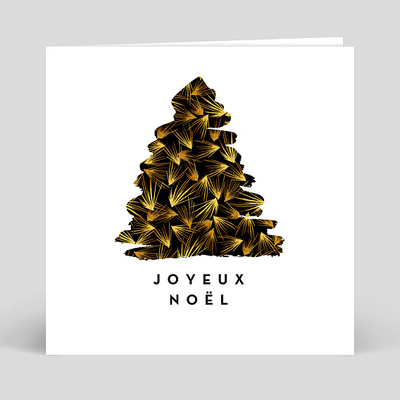 Carte de Noël  Sapin chic