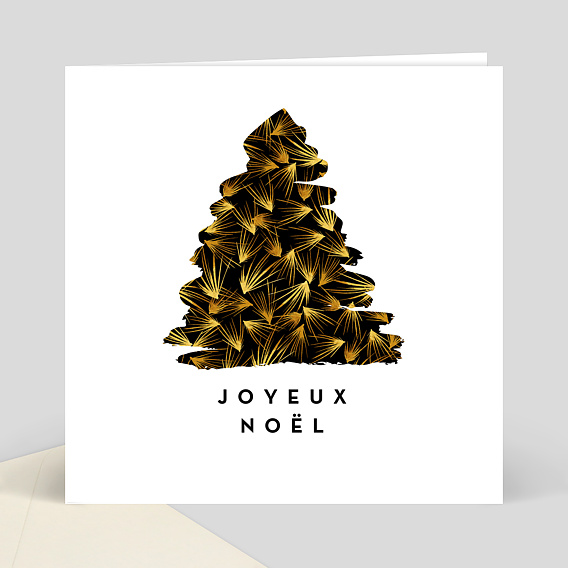 Carte De Noel Entreprise Sapin Chic Popcarte