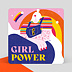 Carte amitié Laura Deleuze x Popcarte - Girl Power II