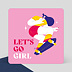 Carte amitié Laura Deleuze x Popcarte - Let's go girl