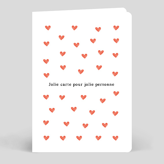 Carte amitié Motif Petit Coeur