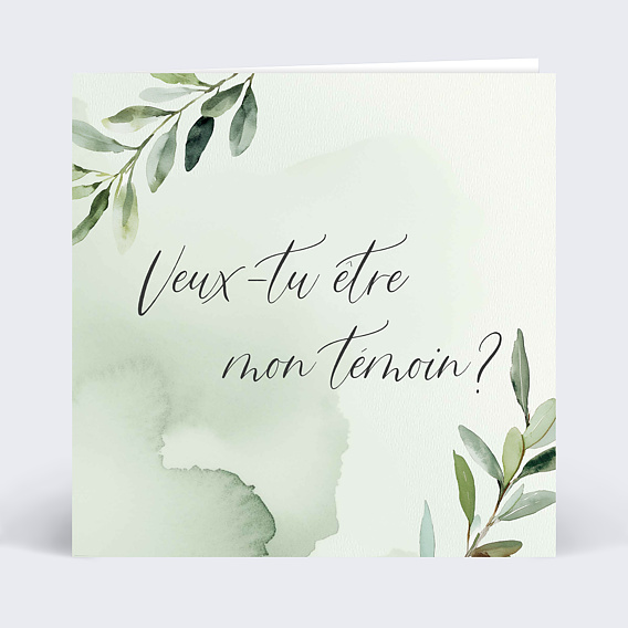 Demande de témoin Aquarelle Végétale