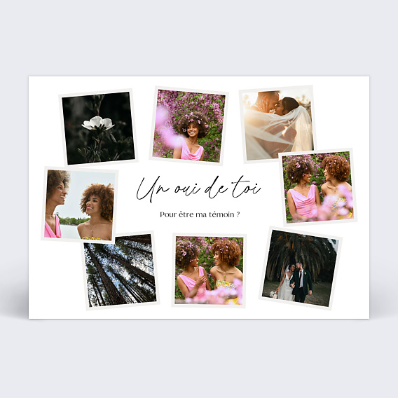 Demande de témoin Multi Polaroids