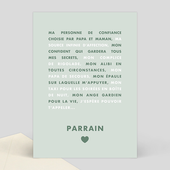 Annonce de naissance Parrain/Marraine originale et drôle