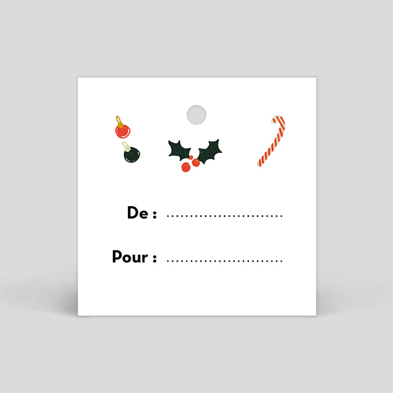 Etiquette de Noël Petit Cadeau - Popcarte