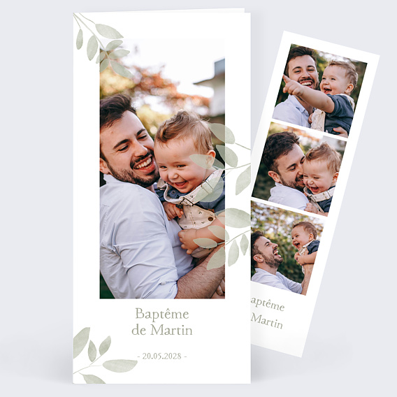 Faire-part Baptême Jolis brins