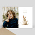 Faire-part baptême Lapin Mignon Photo