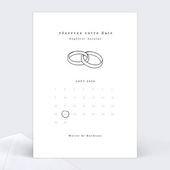 Faire part mariage Calendrier Editorial