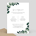 Faire part Mariage Branche d'Eucalyptus Verso