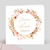 Faire part Mariage Flower of Fall avec Graines Recto