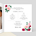 Faire part Mariage Ronde Romantique Intérieur Droit