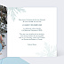 Faire part mariage Sous la neige Intérieur Droit