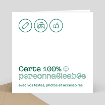 Faire-part Mariage 100% Personnalisable