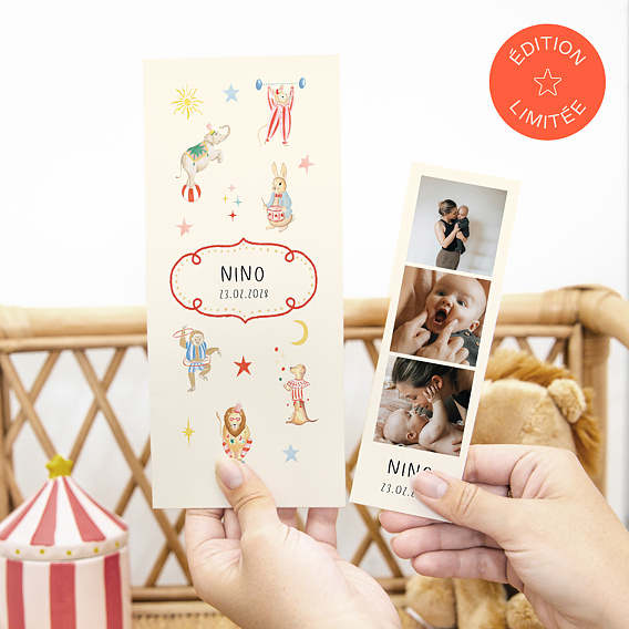 Faire part naissance Douce parade - Clara Dassie x Popcarte