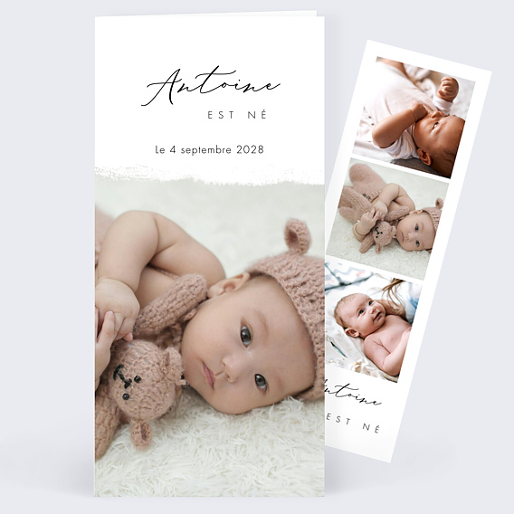 Faire part naissance Effet Photo