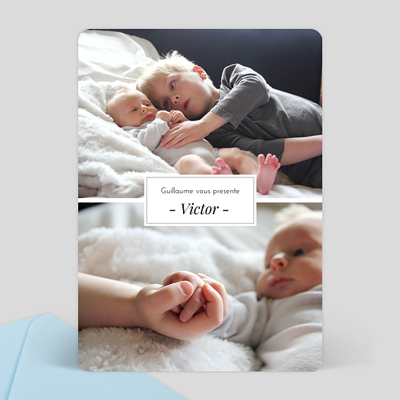 Faire Part De Naissance Etiquette Popcarte