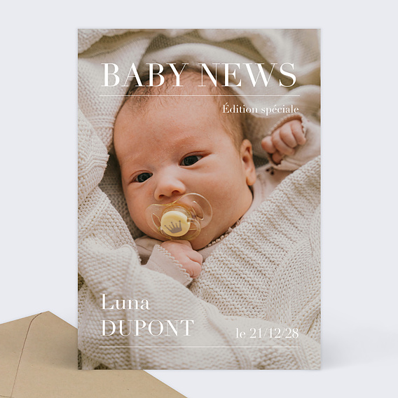 Faire part naissance Magazine