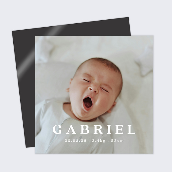 Faire part naissance Pleine Page