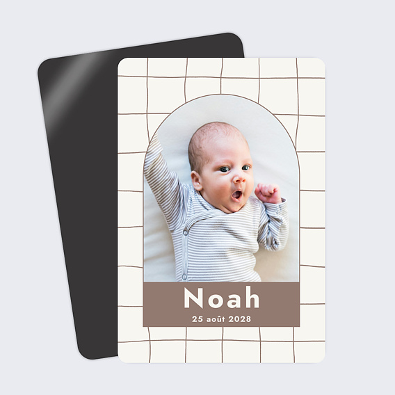 Faire part naissance Douce grille arche