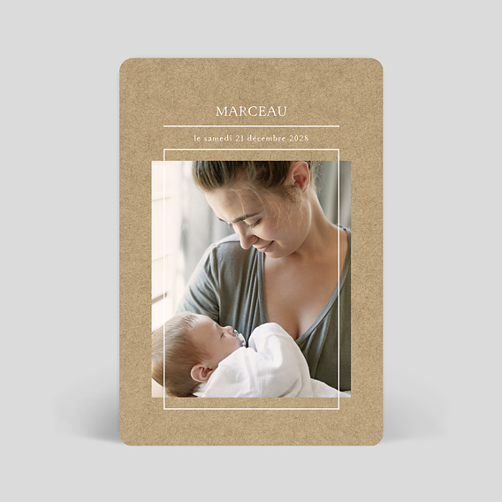 Faire part naissance Graphique chic