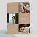 Faire part naissance Multi photo Original Marron