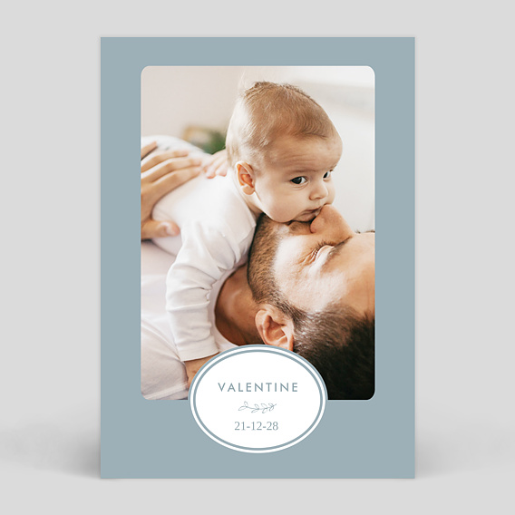 Faire part naissance Romantique Pastel