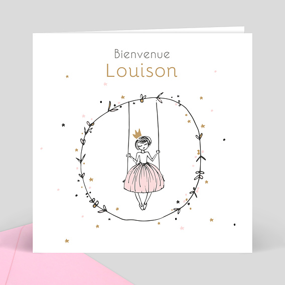 Carte De Felicitation Naissance Petite Princesse Popcarte