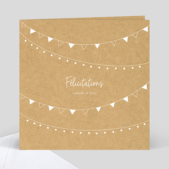 Carte Felicitations Mariage Bucolique Popcarte