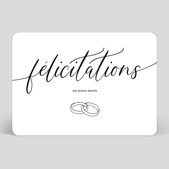 Félicitations mariage Manuscrite