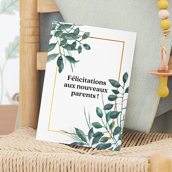 Carte De Felicitations Naissance Nature Popcarte