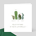 Carte félicitations naissance Famille Cactus Recto
