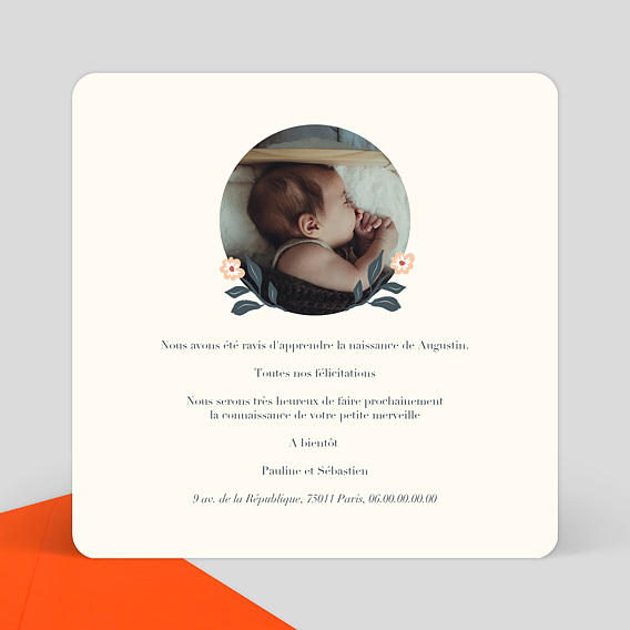 Kartenkaufrausch Carte de bébé (Fille), Carte de félicitations pour la  Naissance avec Une Cigogne Portant Un bébé sur Une Ville: Bébé est arrivé!