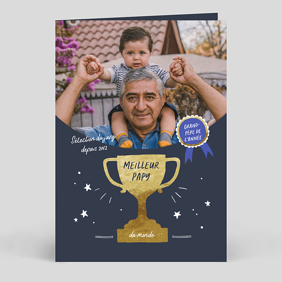 Carte fête des grands-pères Le meilleur Papy