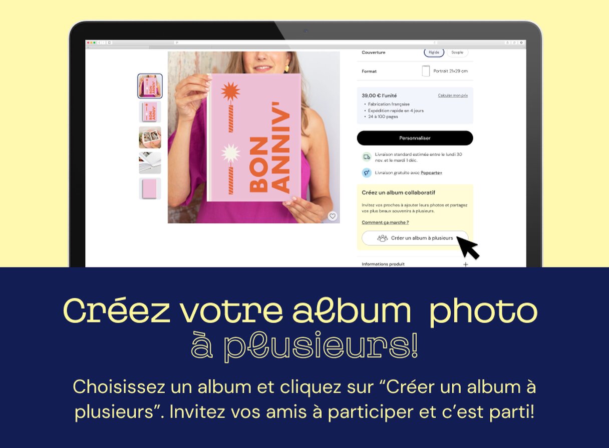 Album photo anniversaire à plusieurs