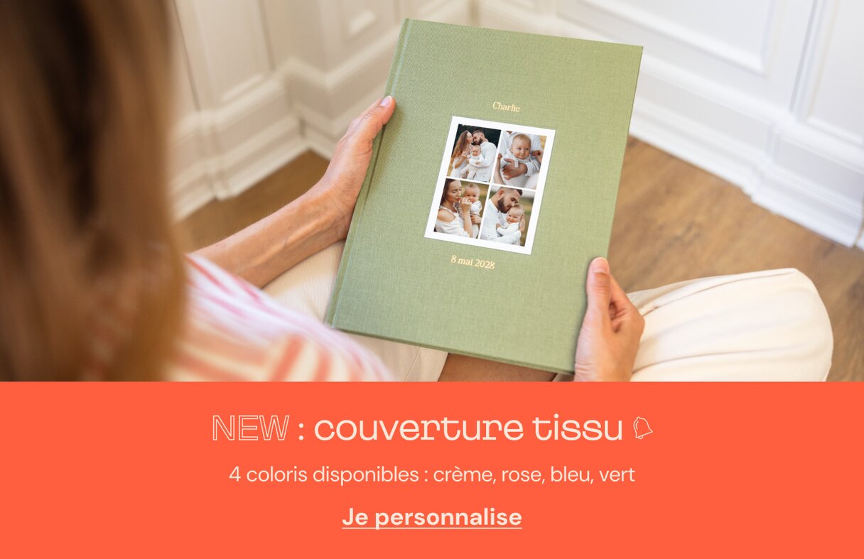 Album photo tissu bapteme