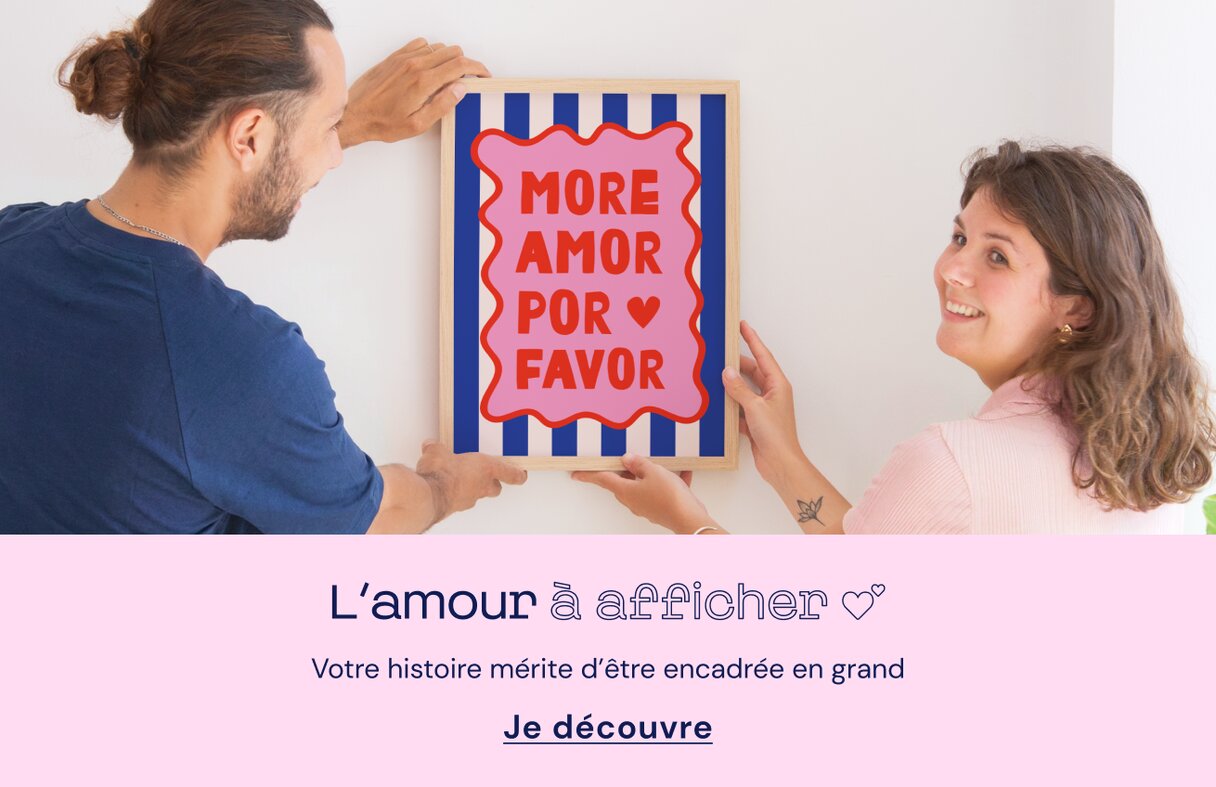 Poster personnalisé affiche couple