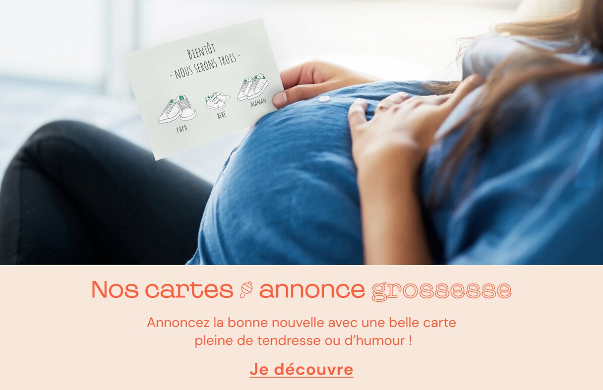 Carte annonce grossesse