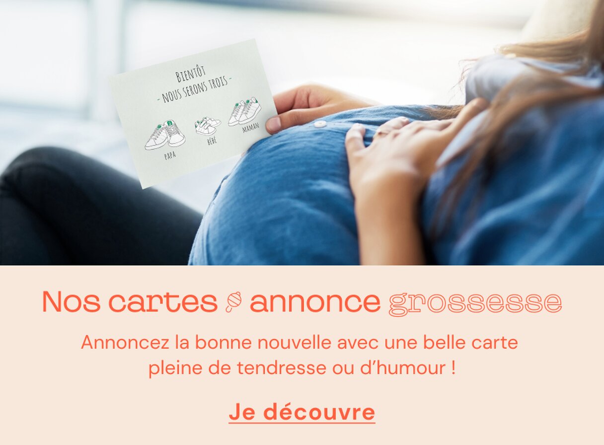 Carte annonce grossesse