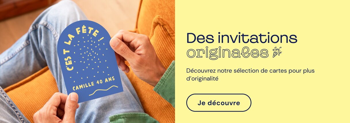 Invitation anniversaire format arche