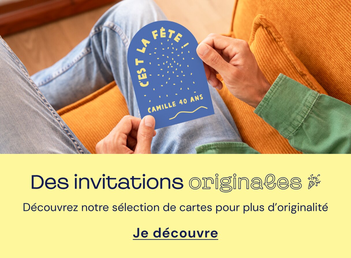 Invitation anniversaire format arche
