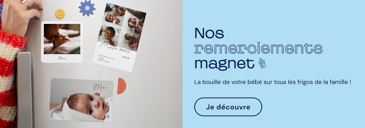 Remerciement naissance magnétique