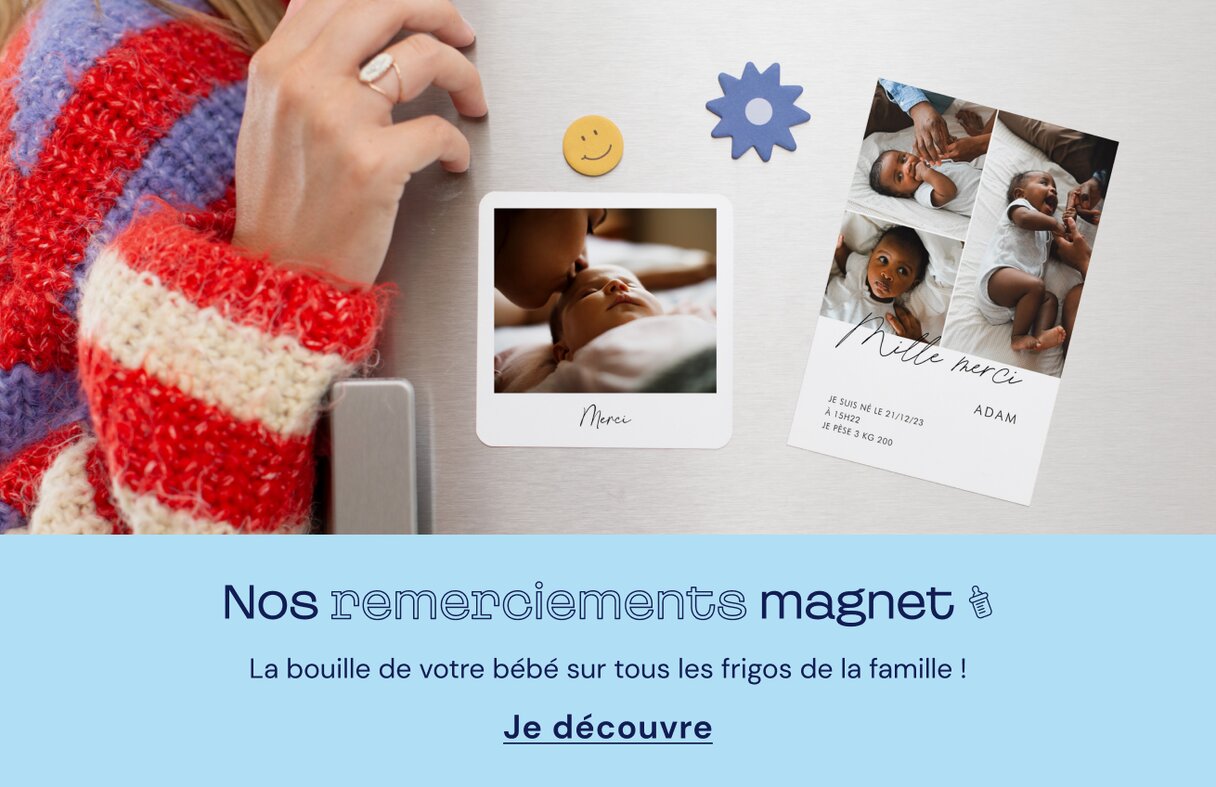 Remerciement naissance magnétique